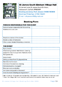 Village Hall Users Document : Parish AGM minutes