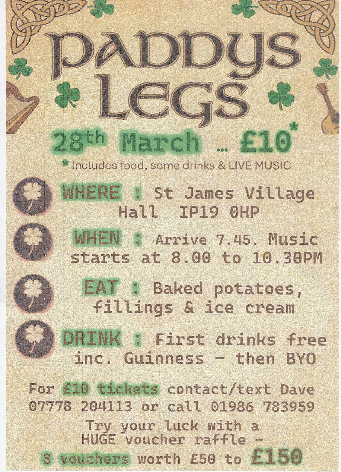 Paddys Legs Paddys Legs